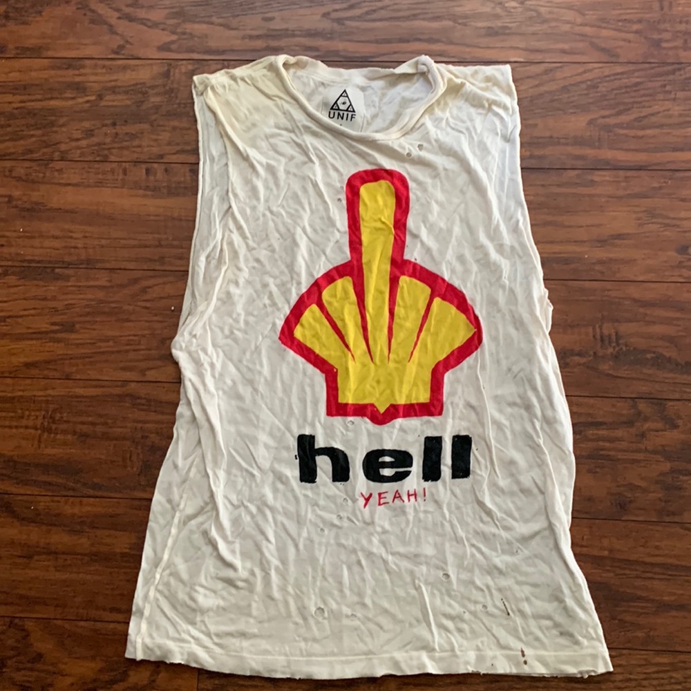 Size small unit hell yeah tank.